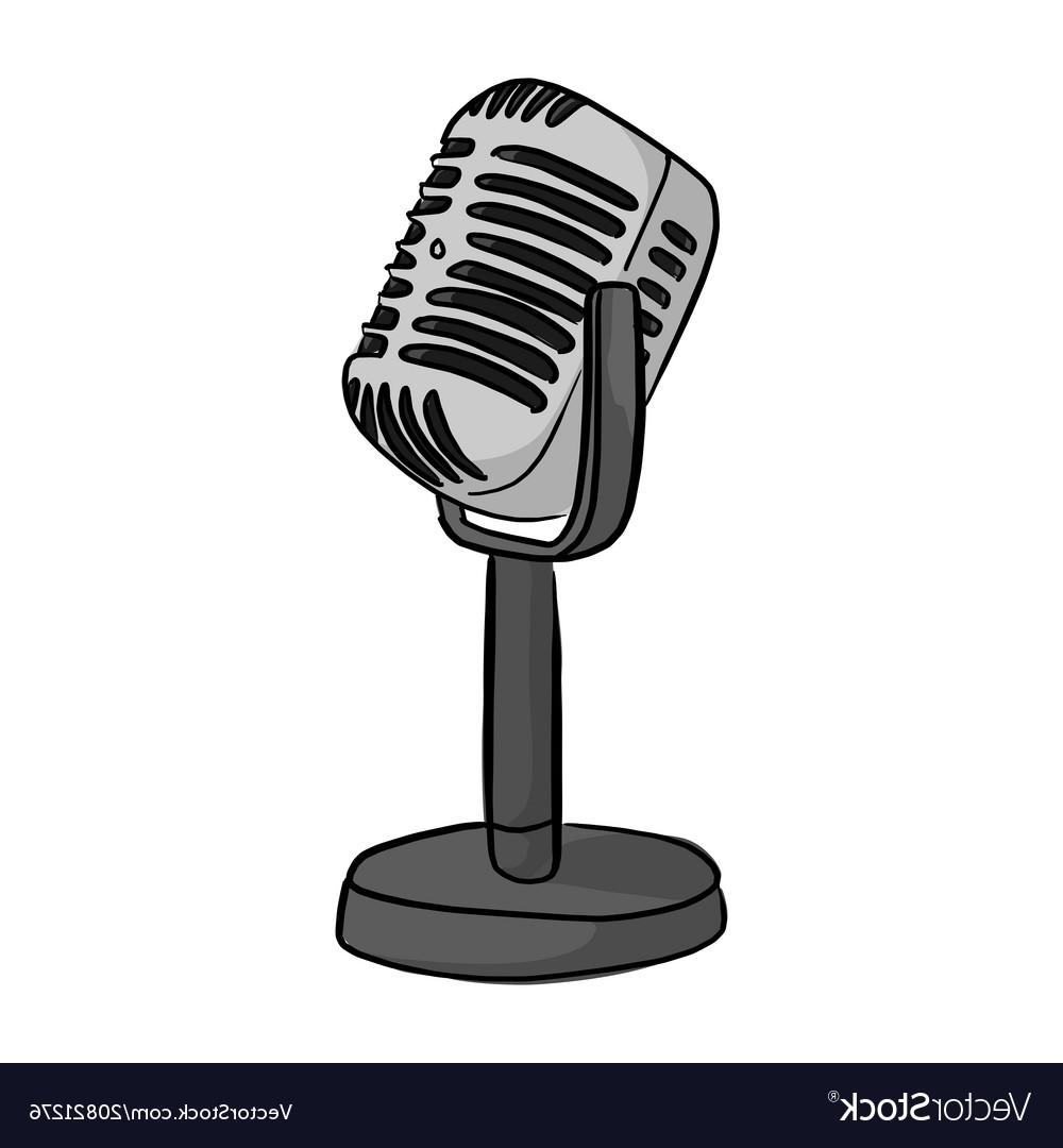 1000x1080 Hd Old Microphone Vector Image Free Vector Art, Images, Graphics