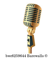 Old Microphone Vector