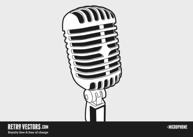 Old Microphone Vector at Vectorified.com | Collection of Old Microphone ...