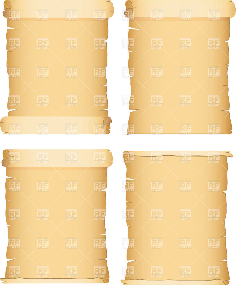 994x1200 Old Shabby Paper Parchment Vector Image Of Borders And Frames