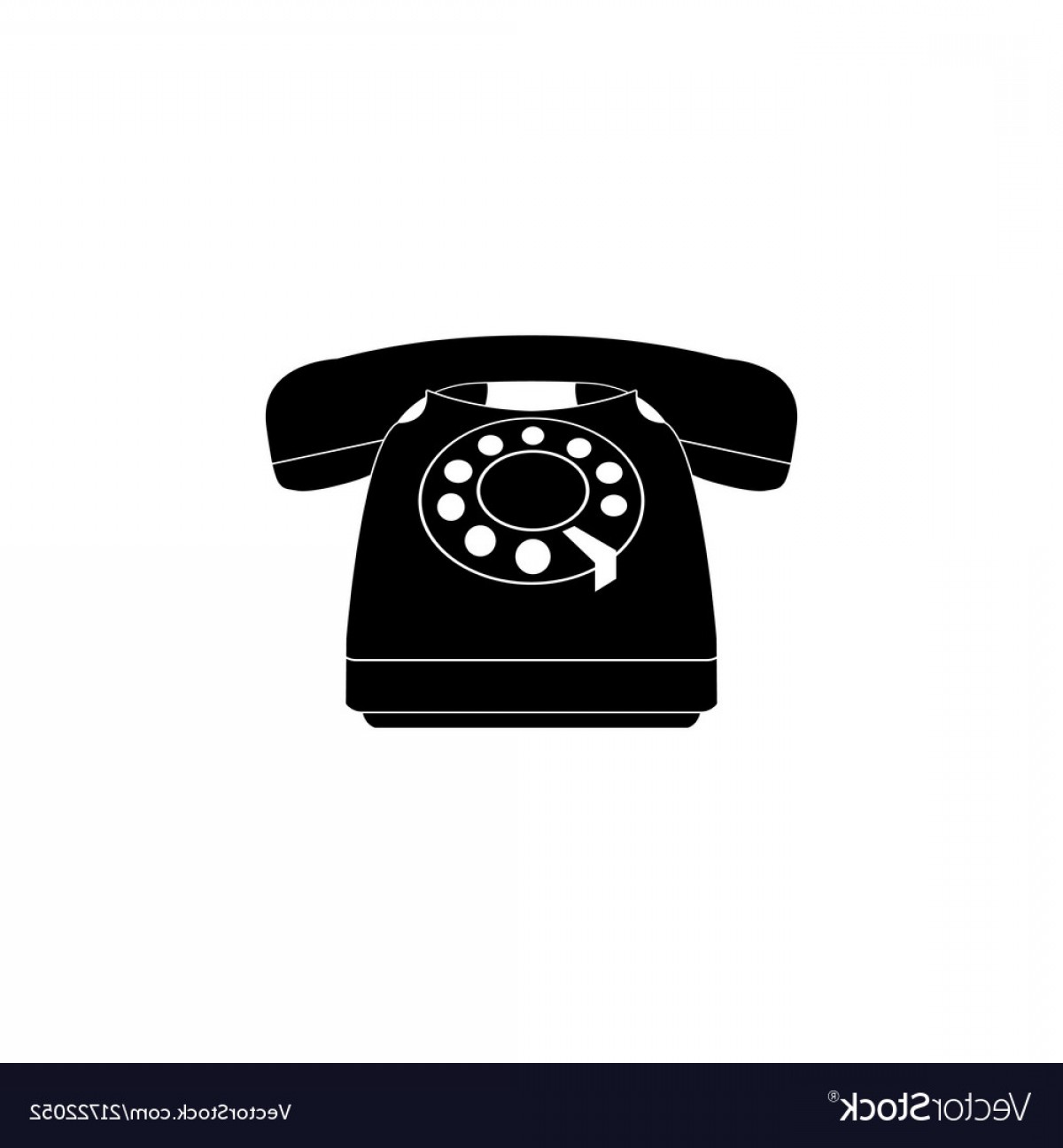 1200x1296 Old Phone Icon Black On White Vector Lamaison