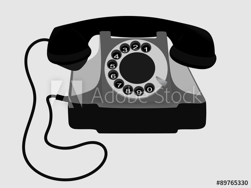 500x376 Old Phone Vector