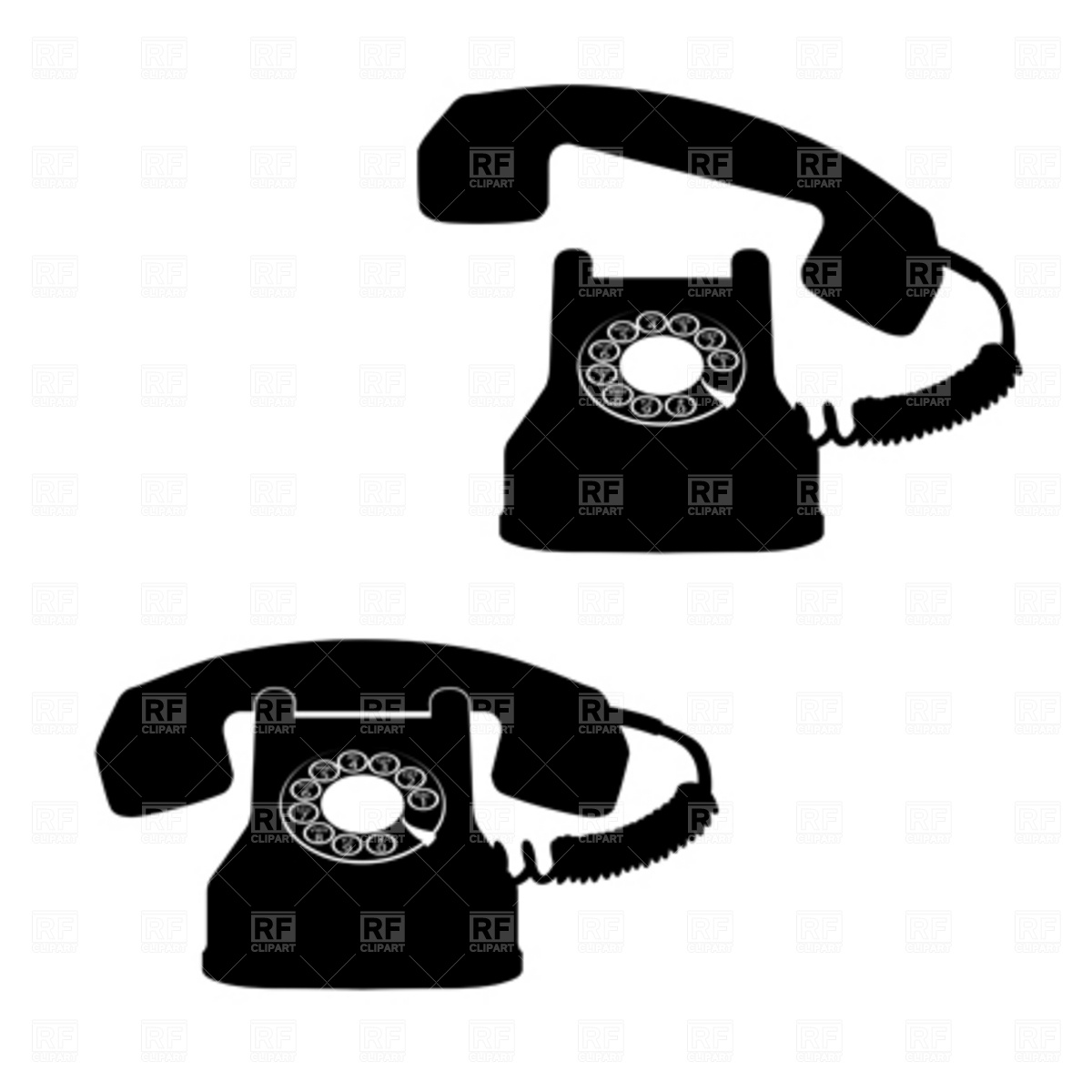 1200x1200 Retro Telephone Vector Image Of Technology Robertosch