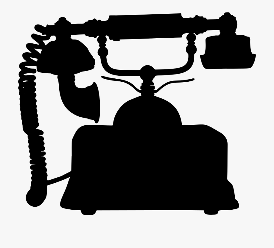 920x835 Vintage Telephone Silhouette