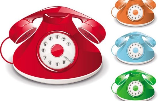 550x352 Old Phone Vector Free Download
