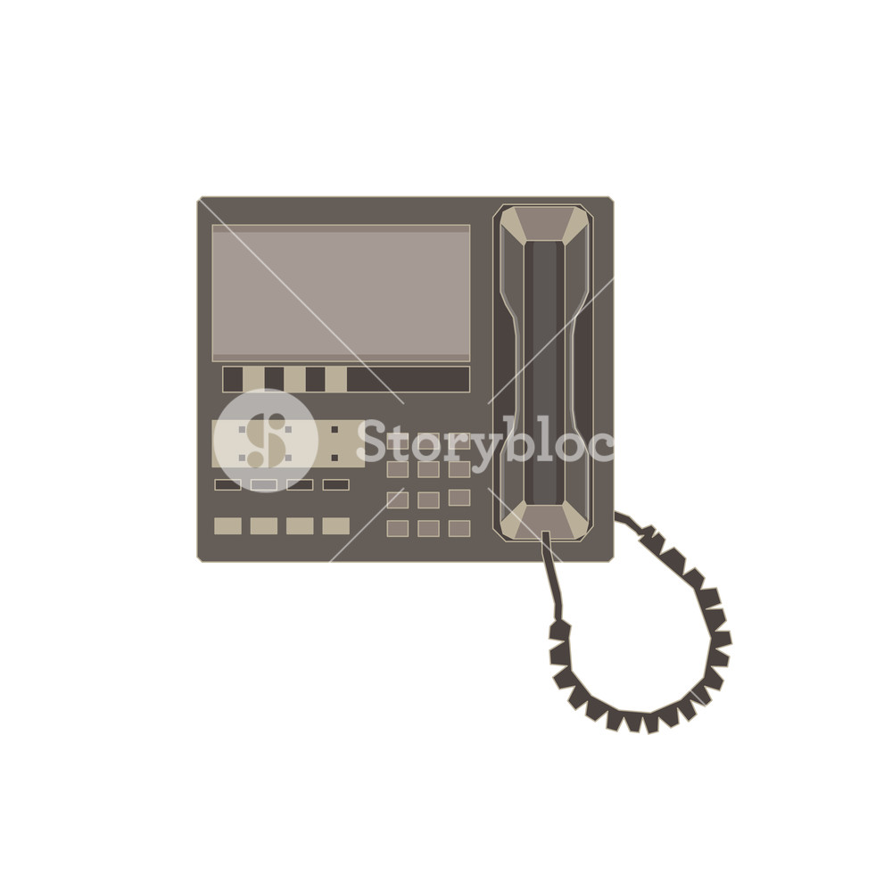 1000x1000 Modern Telephone Flat Icon And Vintage Old Retro Style Phone