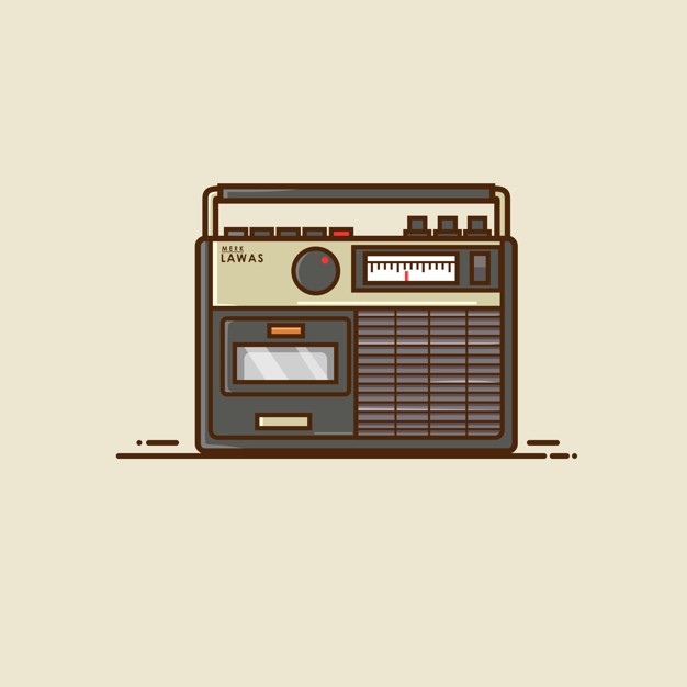 626x626 Old Radio Vector Premium Download