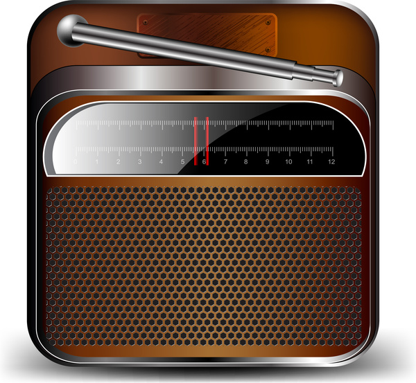 600x553 Old Radio Cassette Free Vector In Adobe Illustrator