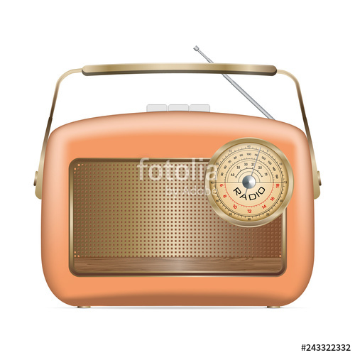 500x500 Old Radio Icon Realistic Illustration Of Old Radio Vector Icon