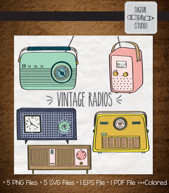 Old Radio Vector at Vectorified.com | Collection of Old Radio Vector ...