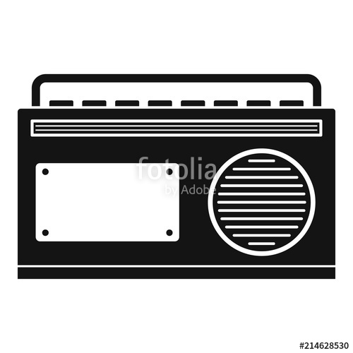 500x500 Old Vintage Radio Icon Simple Illustration Of Old Vintage Radio