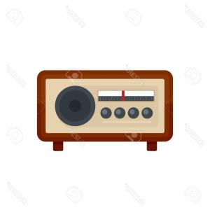 300x300 Photostock Vector Old Radio Vector Illustration Of An Old Radio