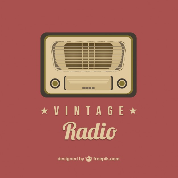 626x626 Vintage Radio Vector Free Download