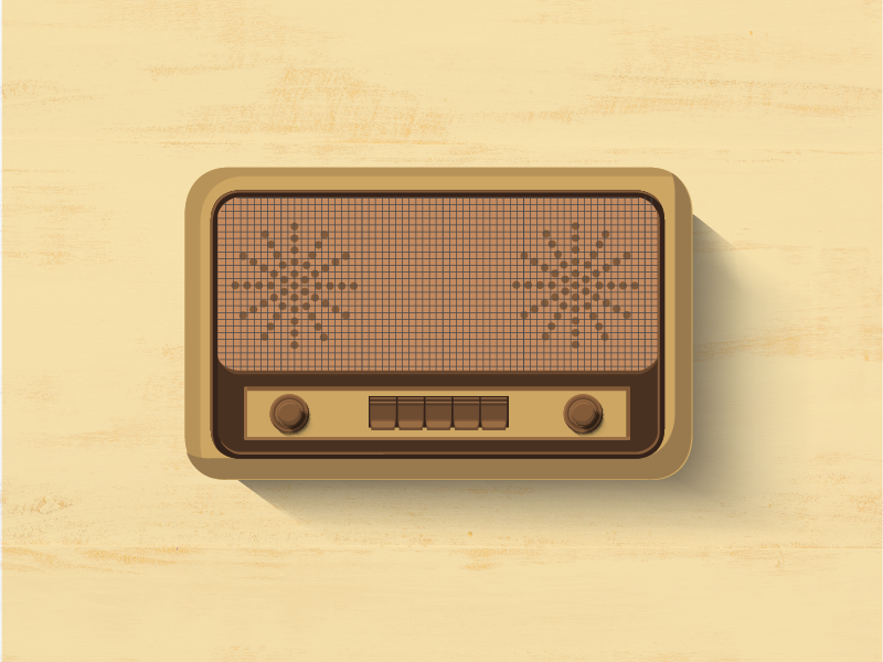 800x600 Old Radio Vector