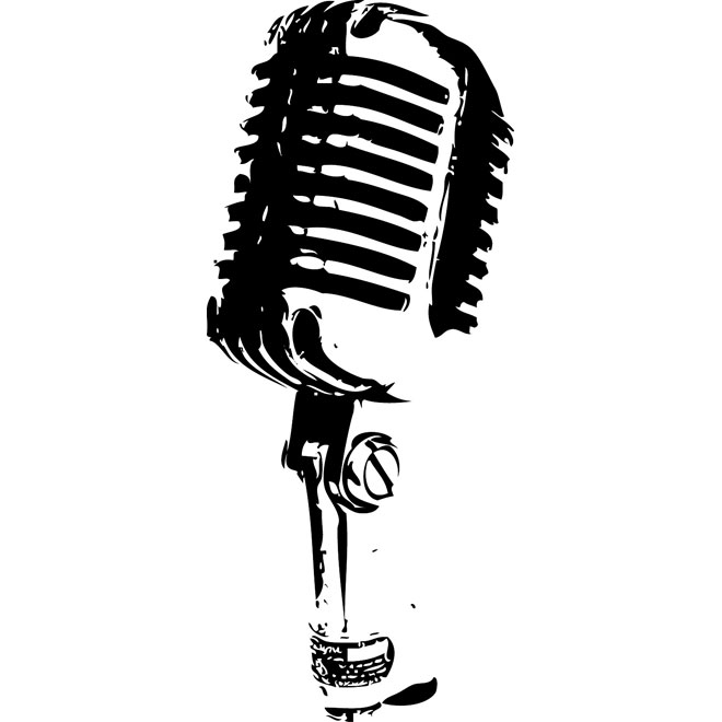 Retro Microphone Image Free Vector 660x660 Retro Microphone Image Free Vector