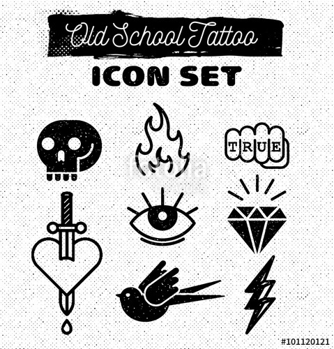 479x500 Old School Tattoo Stock Image And Royalty Free Vector