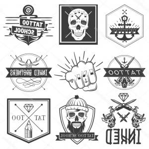 300x300 Stock Photo Tattoo Style Swallows Banner Old School Vector