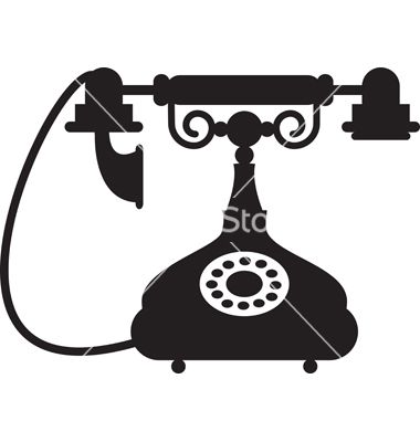 Old Telephone Vector