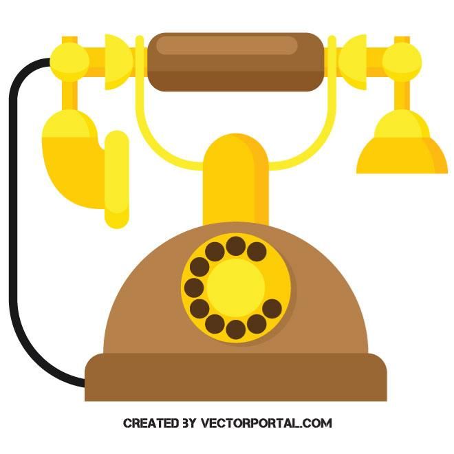 660x660 Old Telephone Vector Image Various Vectors Clip Art, Telephone