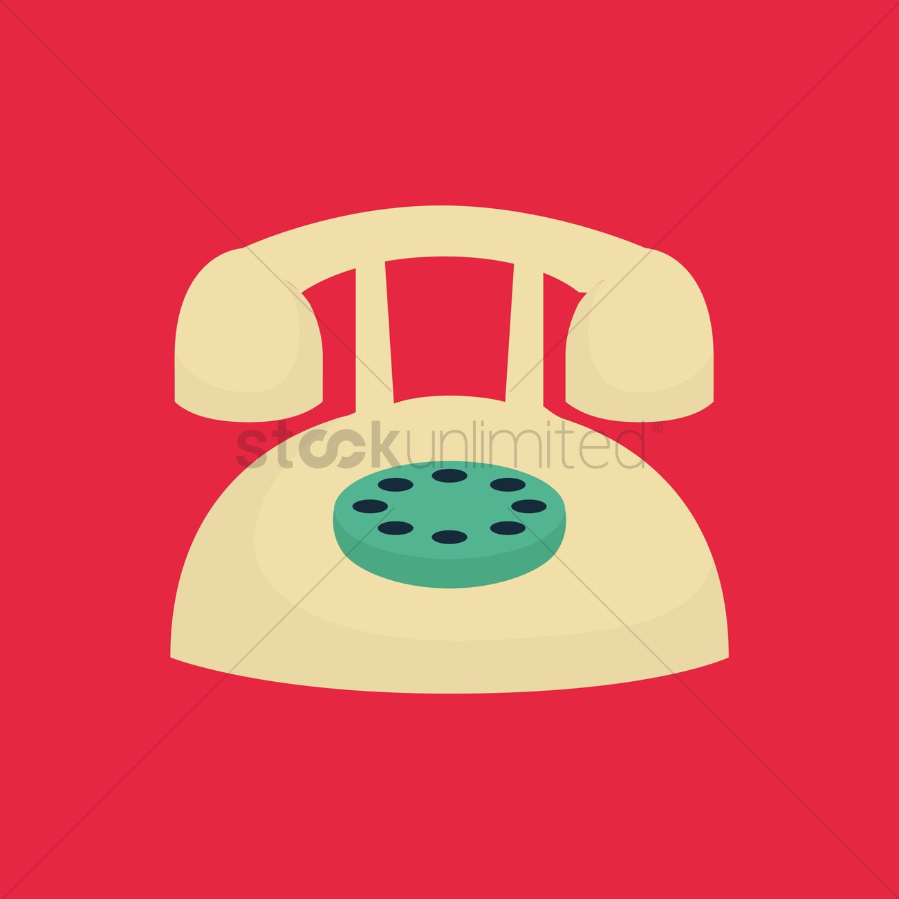 1300x1300 Free Old Fashioned Telephone Vector Image