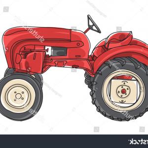 Old Tractor Vector