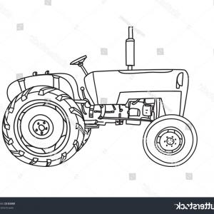 300x300 Old Tractor Vintage Hand Drawn Cute Hoodamathrun