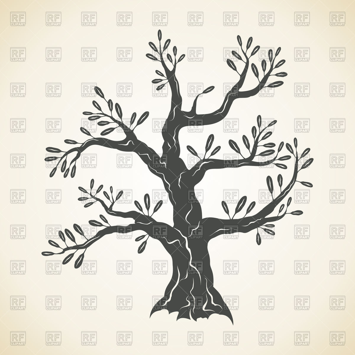 1200x1200 Old Grey Tree Vector Image Of Plants And Animals