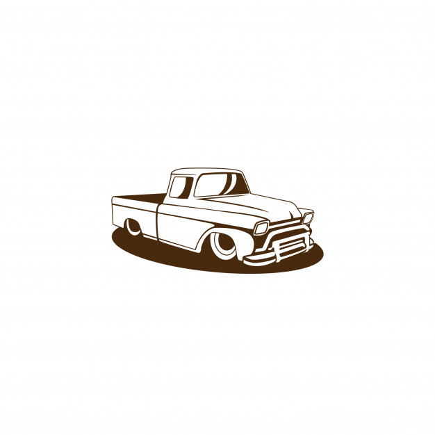 626x626 Old Truck Vector Premium Download