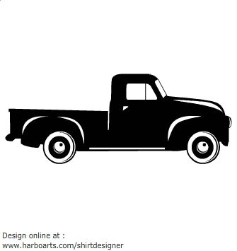 Old Truck Vector at Vectorified.com | Collection of Old Truck Vector ...