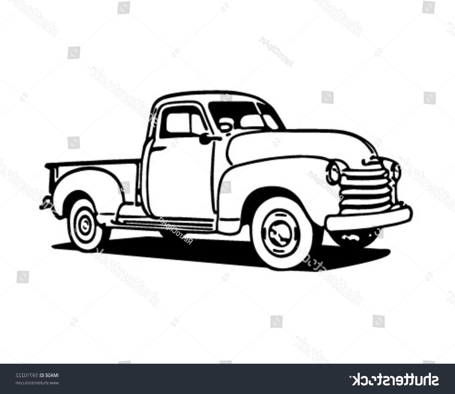 1500x1300 Hd Old Chevy Trucks Vector Library Free Vector Art, Images