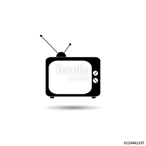 500x500 Old Tv Vector Stock Image And Royalty Free Vector