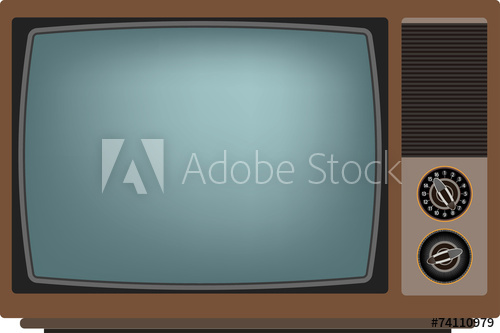 500x333 Old Tv Vector Illustration