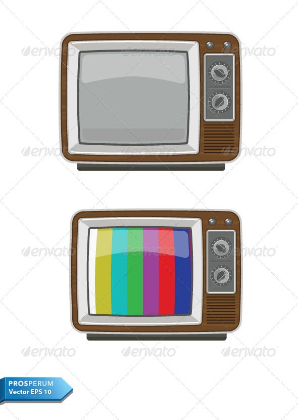590x830 Old Television Fonts Logos Icons Vector Icons, Vector Design