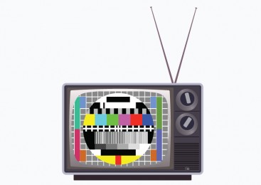 367x260 Old Television Vector Illustration