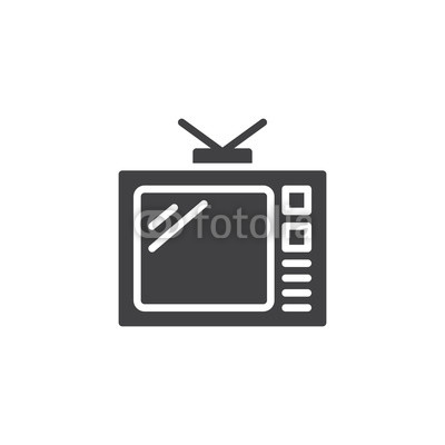 400x400 Old Tv Vector Icon Filled Flat Sign For Mobile Concept And Web