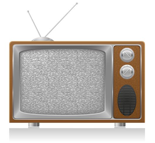 530x490 Old Tv Vector Illustration