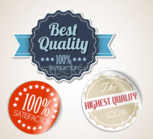 600x545 Old Vector Round Retro Vintage Grunge Stickers Vector Illustration