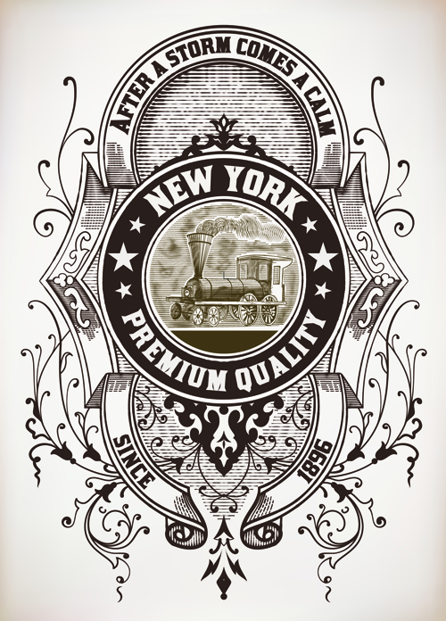 500x696 Old Vintage Labels Vector Set Over Millions Vectors, Stock