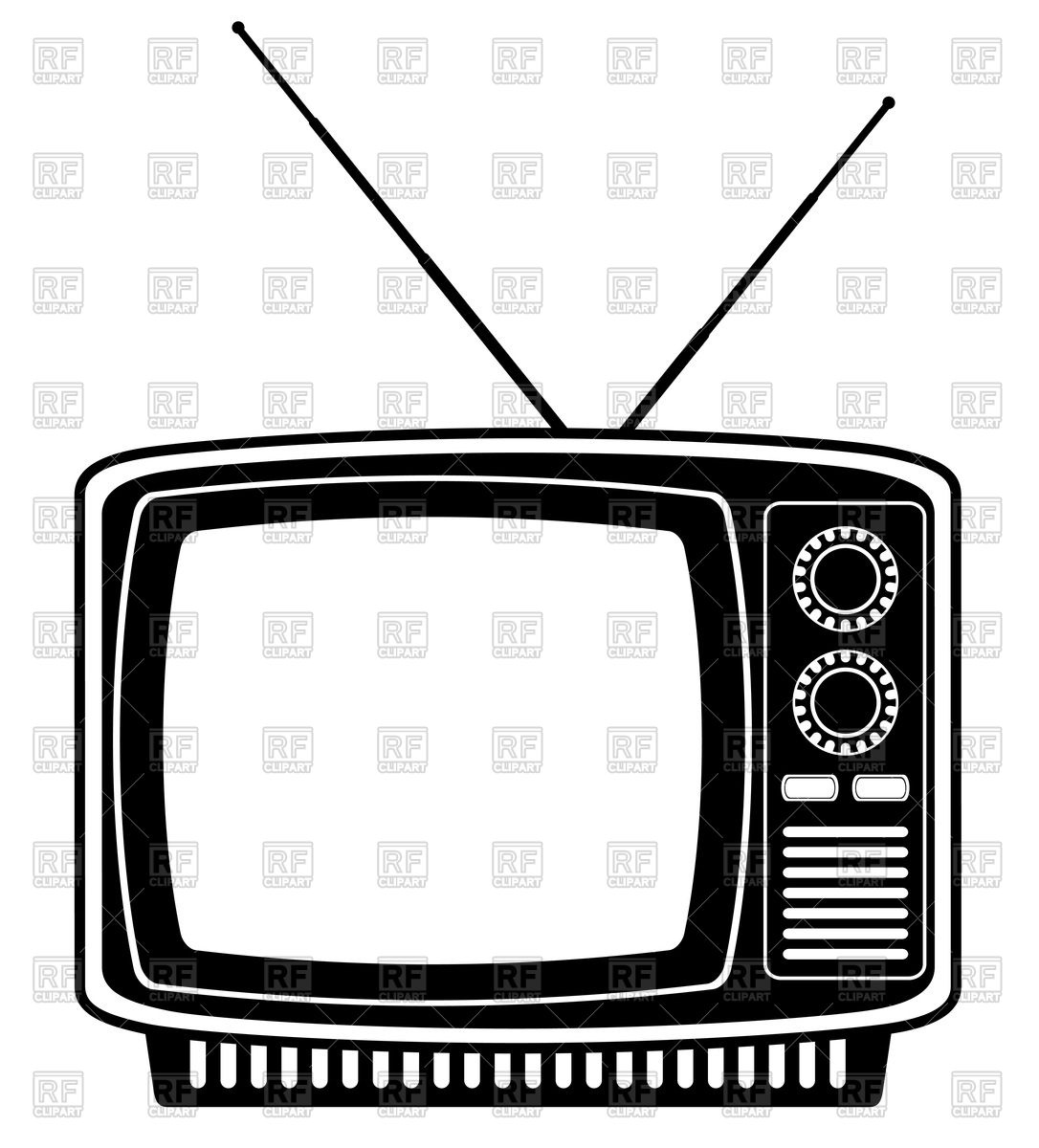 1086x1200 Tv Old Icon Illustration Isolated On White Background Vector Image