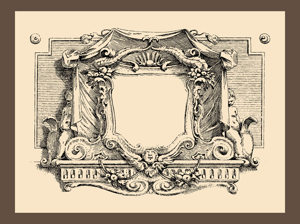 1024x765 Vintage Frame Graphics Vector Art Graphics