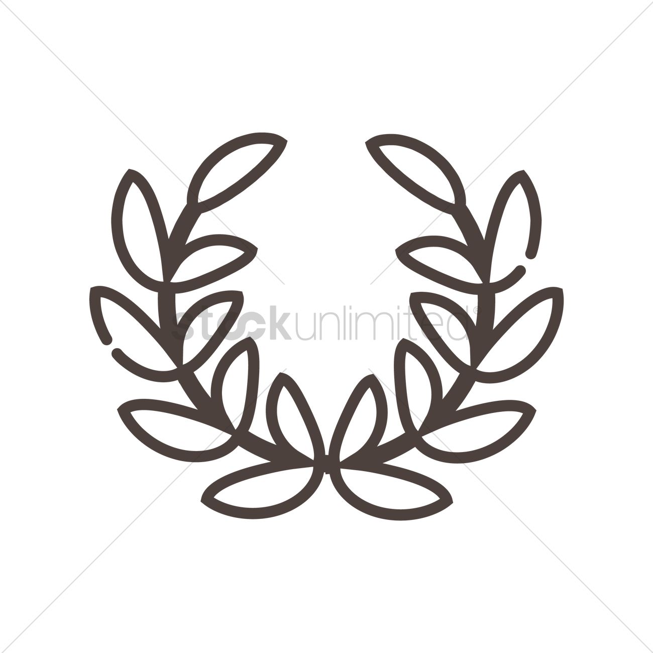 1300x1300 Olive Branch Vector Image