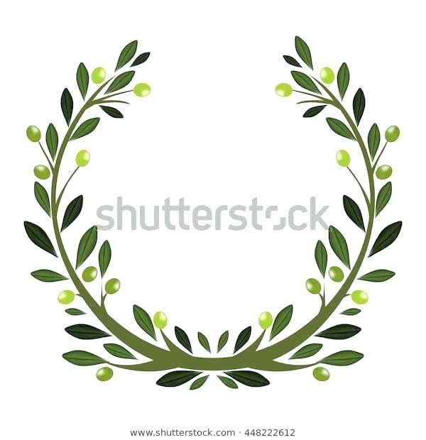 Olive Branch Wreath Vector at Vectorified.com | Collection of Olive