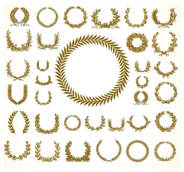 Olive Leaf Wreath Vector Free 630x589 Olive Leaf Wreath Vector Free