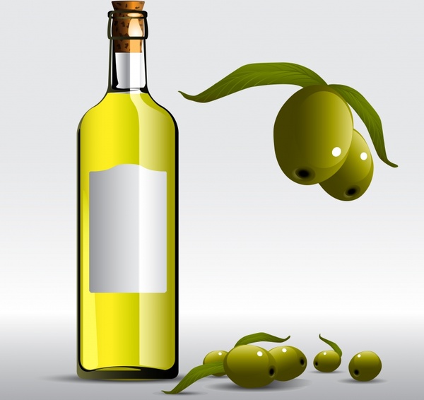 Olive Oil Advertising Background Bottle Fruit Icons Decor Free 600x566 Olive Oil Advertising Background Bottle Fruit Icons Decor Free