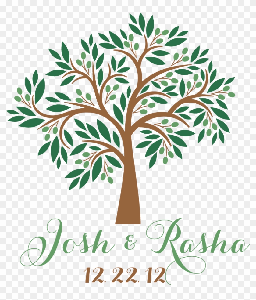 840x983 Olive Tree Vector