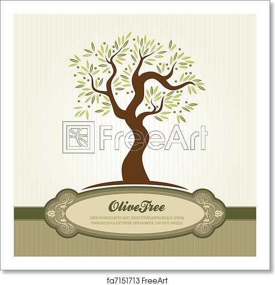 561x581 Free Art Print Of Vintage Olive Vector Olive Tree Vector Template