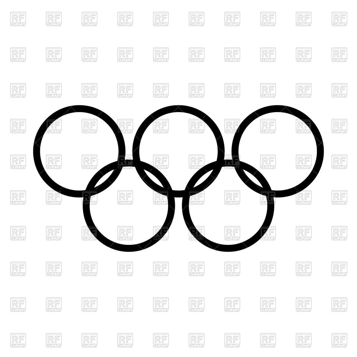 1200x1200 Olympic Rings Black Color Icon Vector Image Of Icons And Emblems