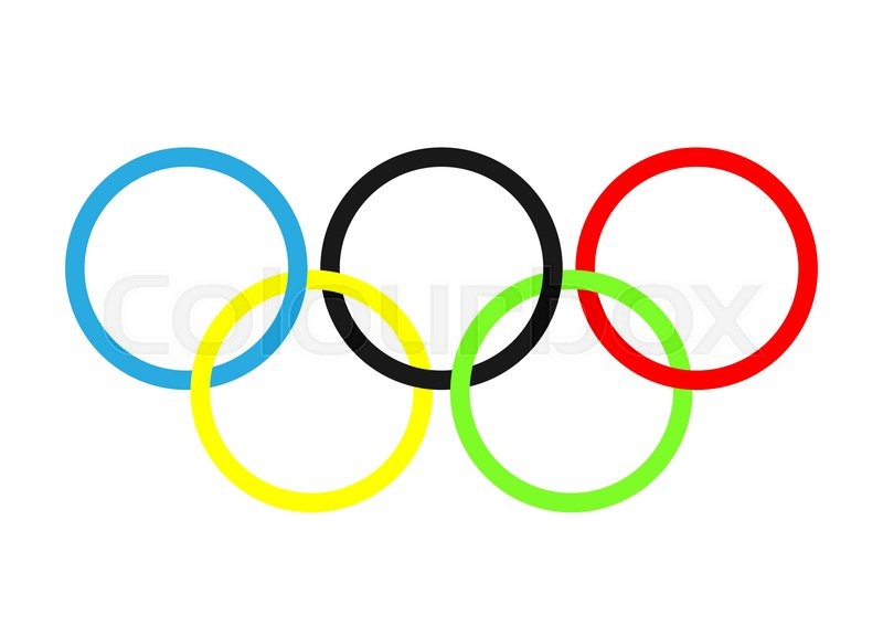 800x567 Olympic Rings Olympics Circles Sport Stock Vector Colourbox