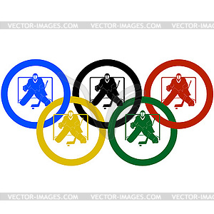 300x300 Hockey And Olympic Rings