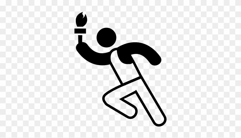 840x481 Olympic Torch Runner Vector